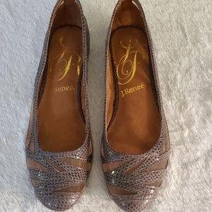 J. Renee Snakeskin Flats